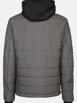 Herren Steppjacke mit abnehmbarer Kapuze