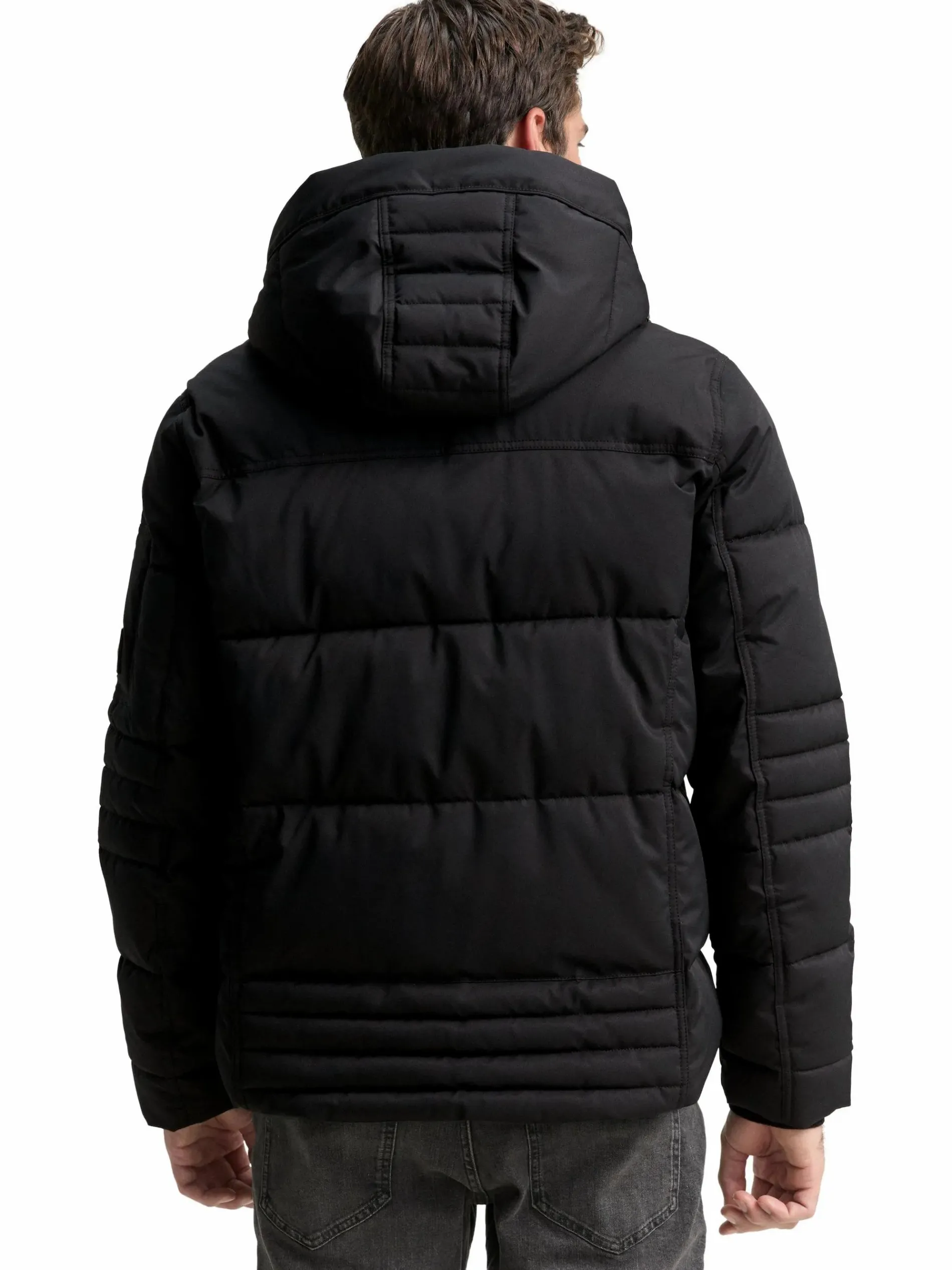 Herren Steppjacke mit Kapuze