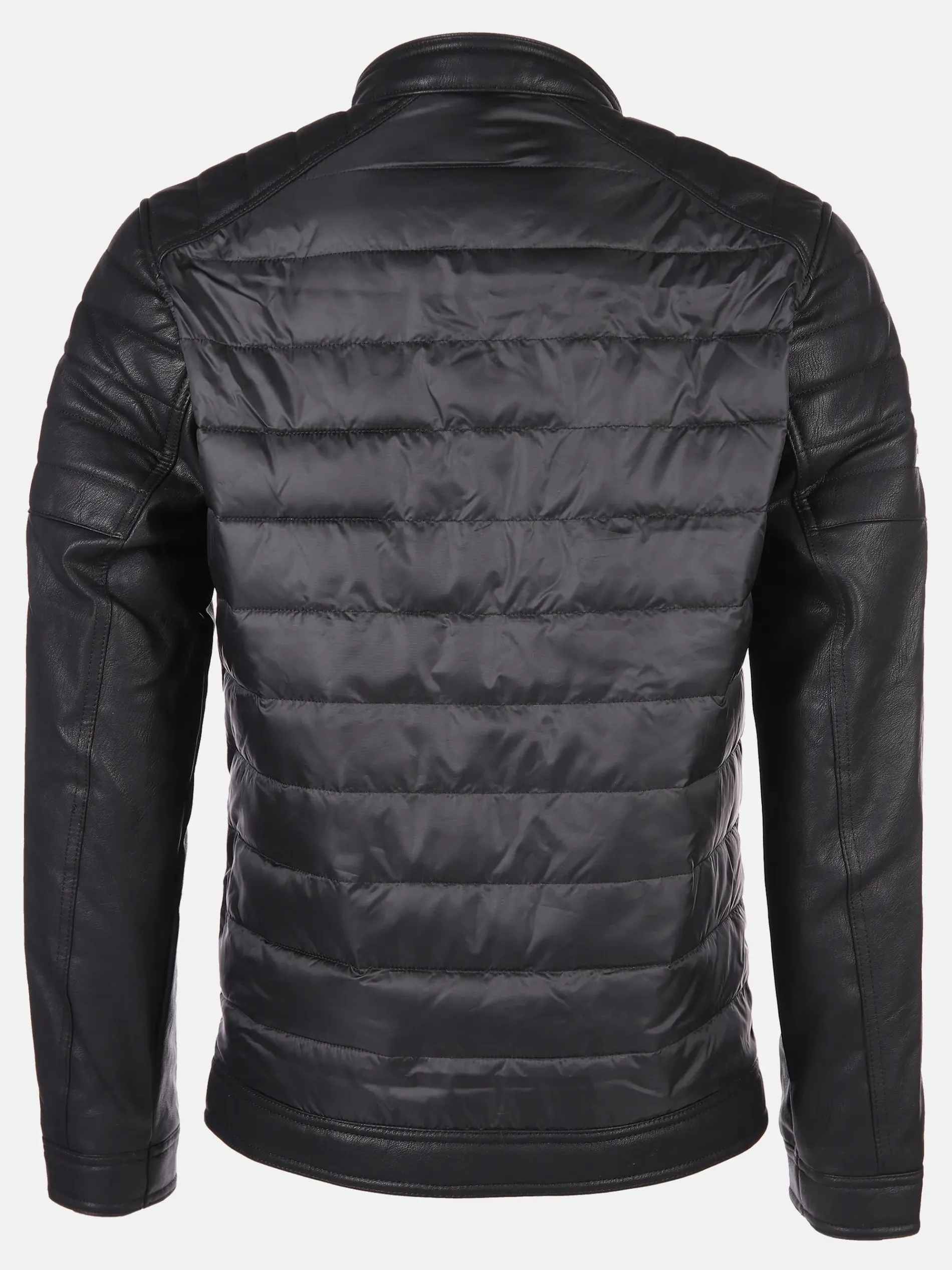 Herren Steppjacke mit Kunstleder