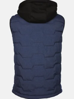 Herren Steppweste 2in1 mit Kapuze