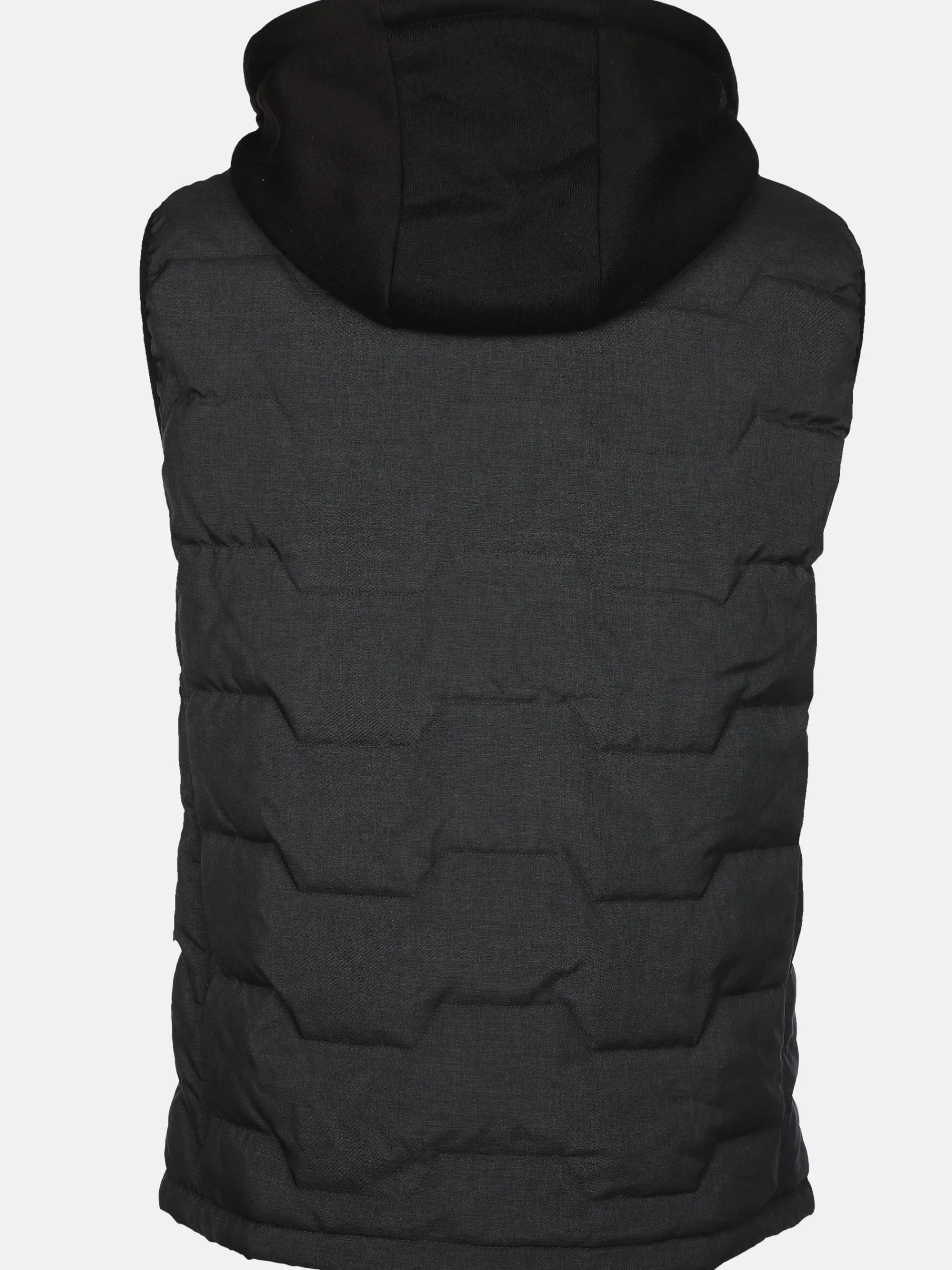 Herren Steppweste 2in1 mit Kapuze