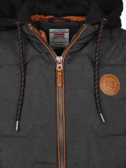 Herren Steppweste 2in1 mit Kapuze