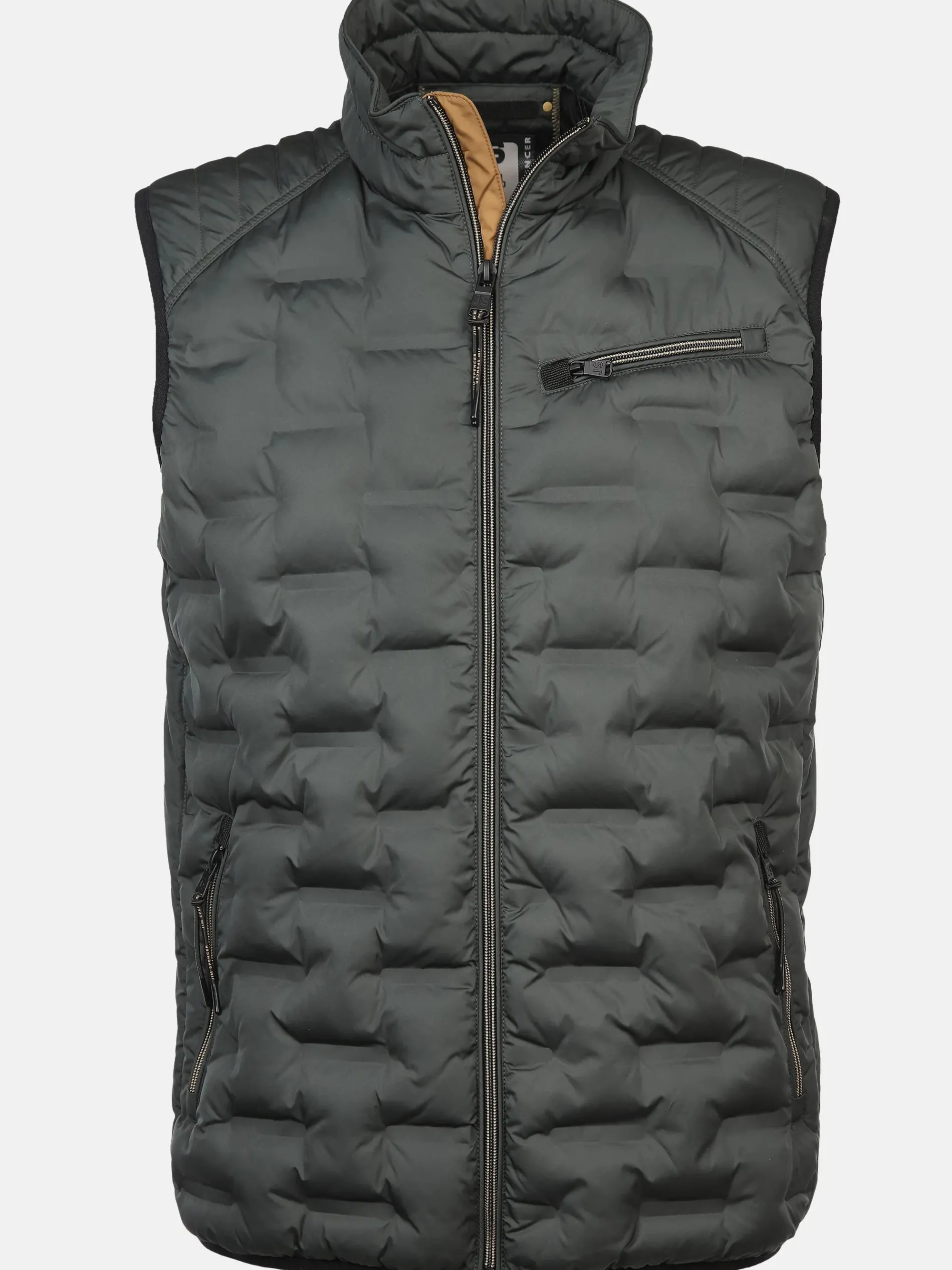 Herren Steppweste mit Stehkragen