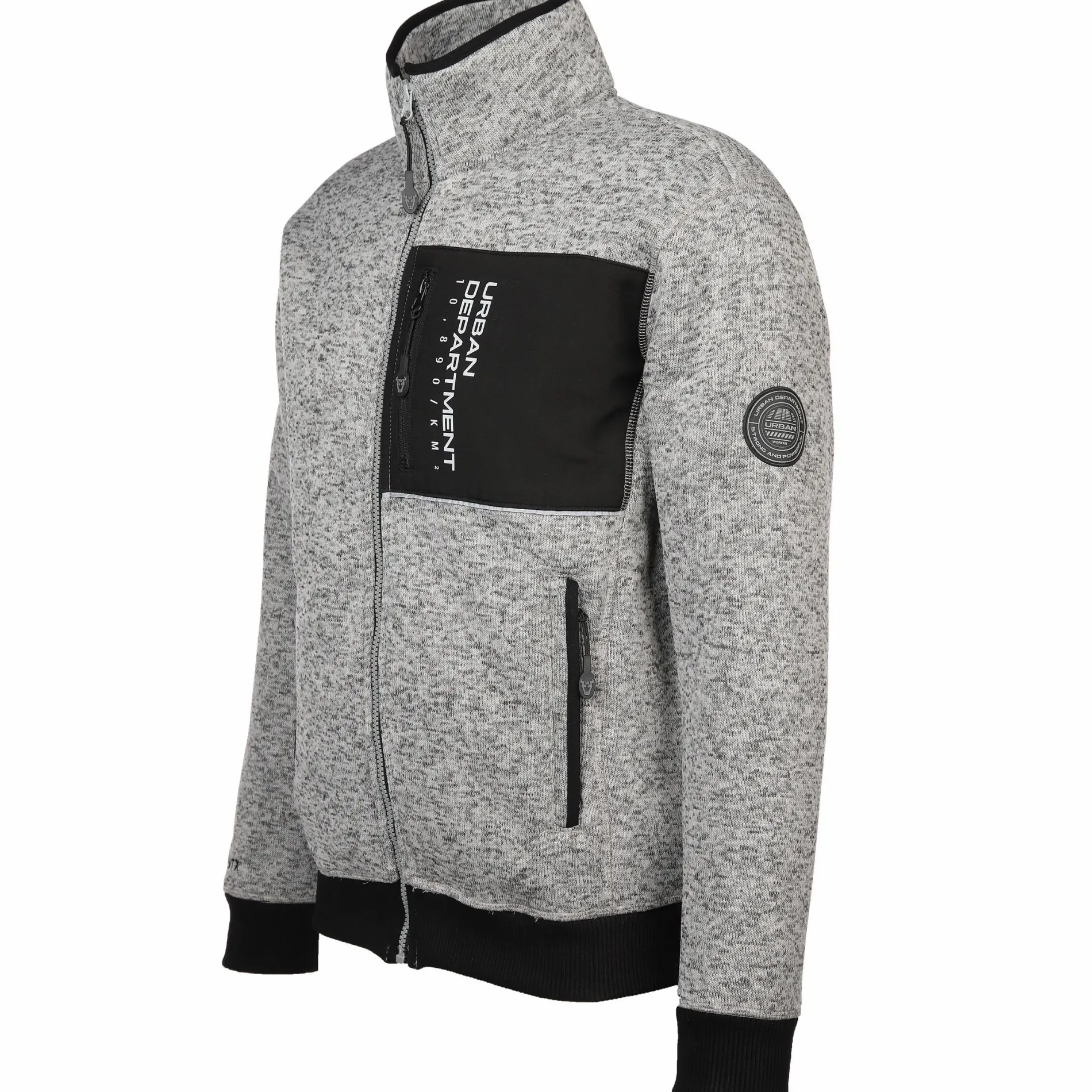 Herren Strickfleece Arbeitsjacke