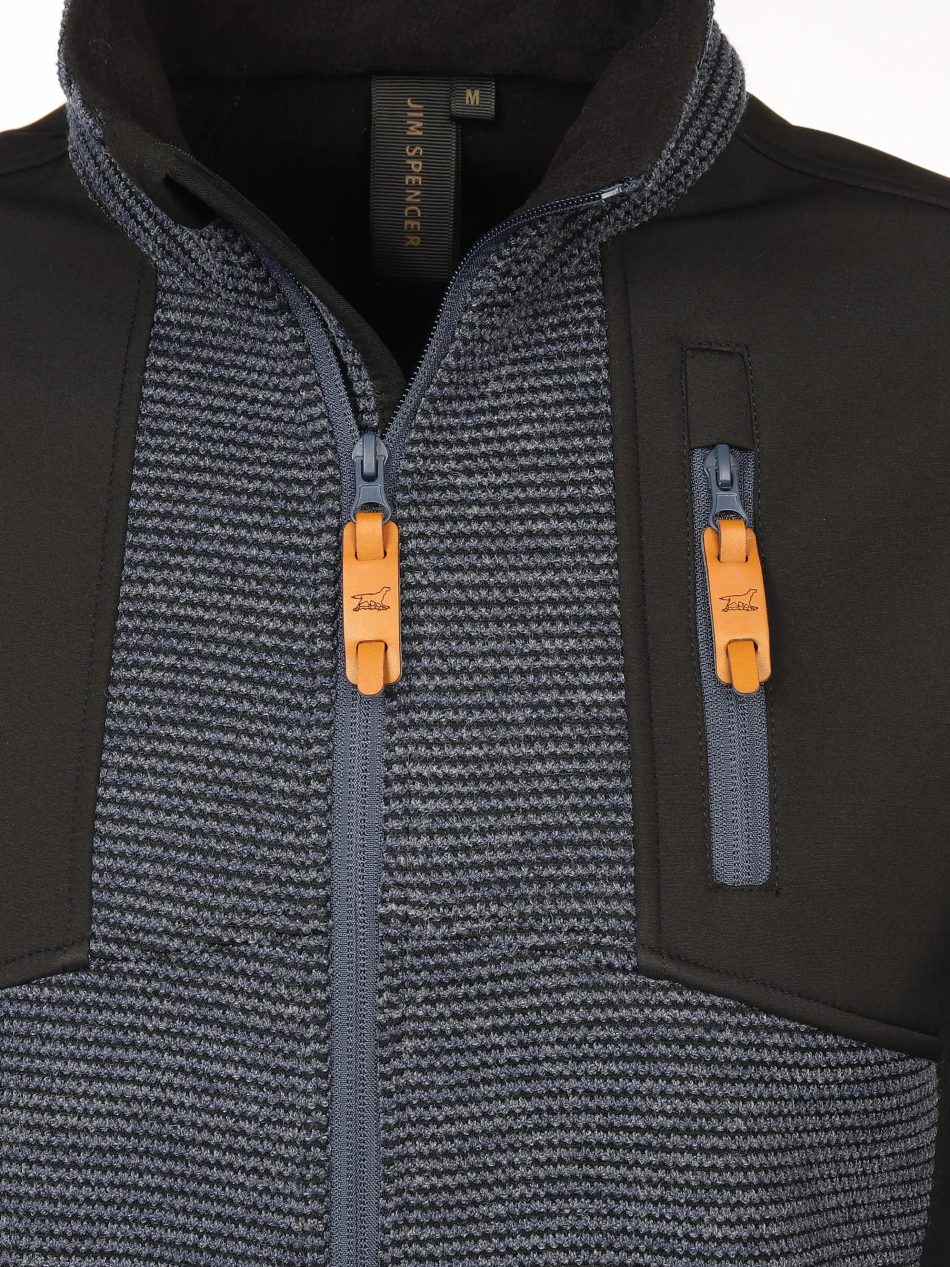 Herren Strickfleece Jacke