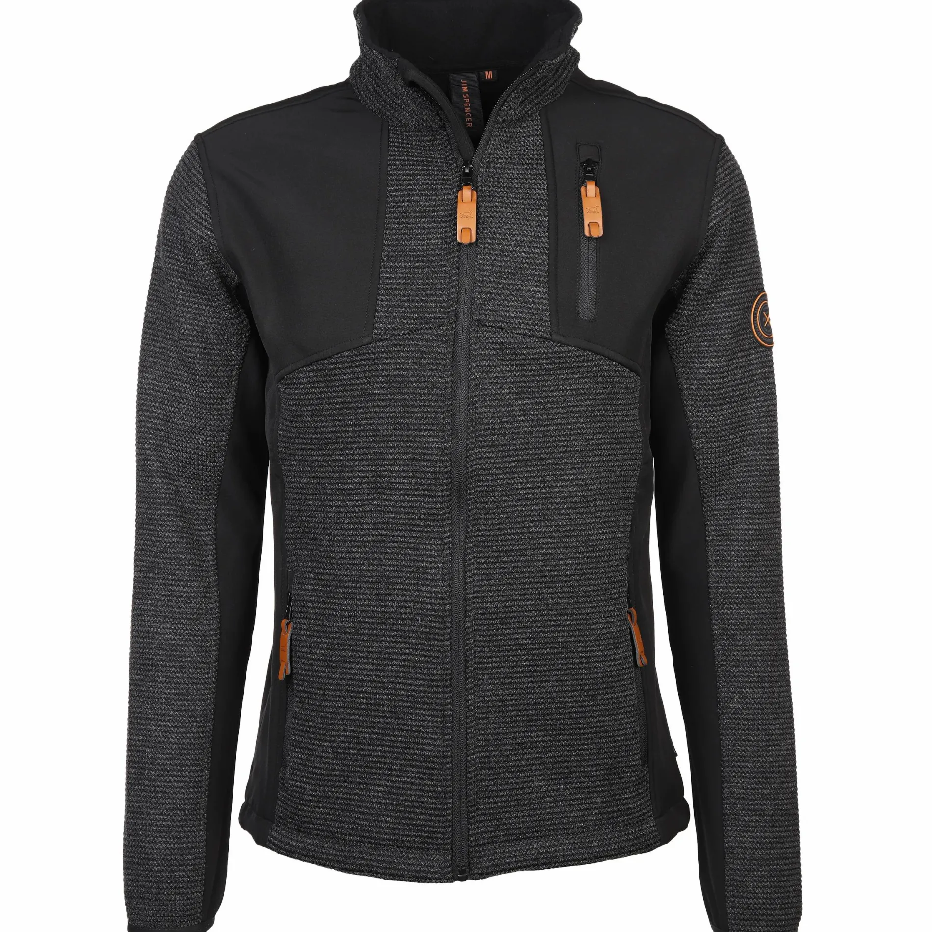 Herren Strickfleece Jacke