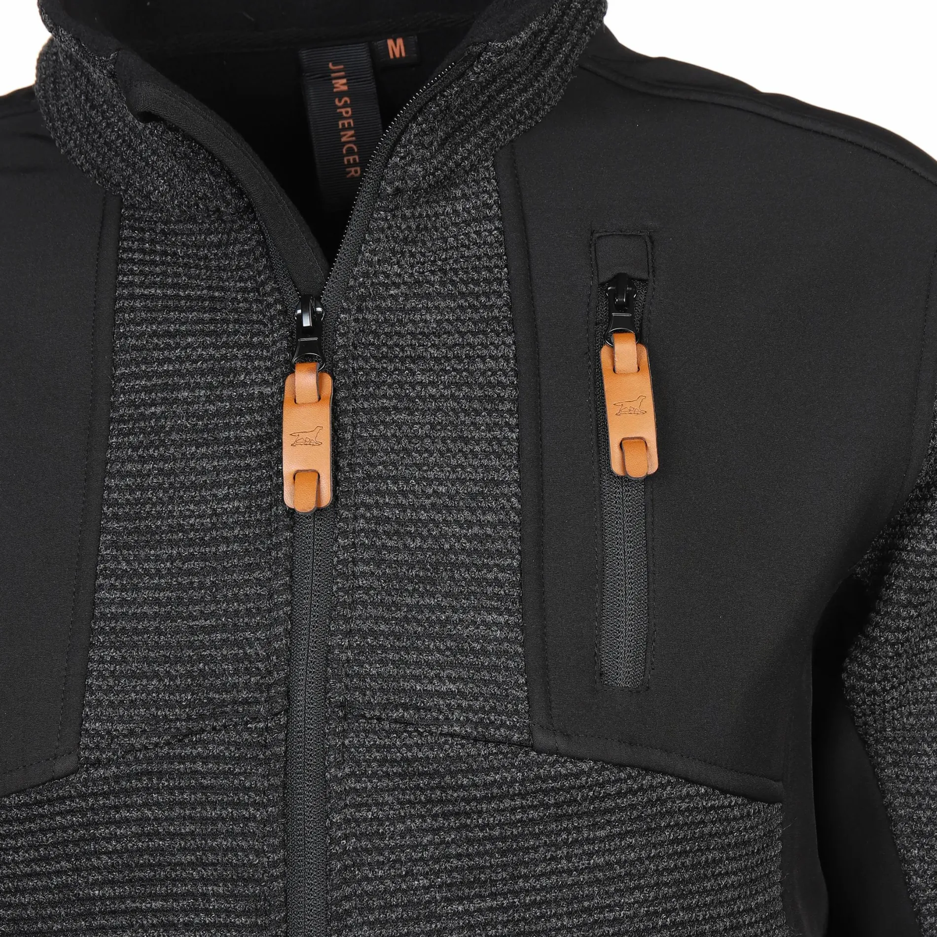 Herren Strickfleece Jacke