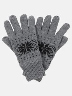 Herren Strickhandschuhe mit Norwegermuster