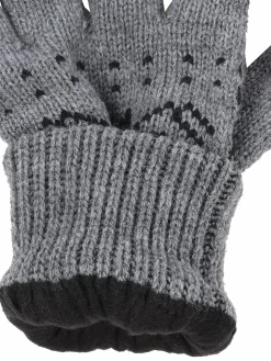 Herren Strickhandschuhe mit Norwegermuster