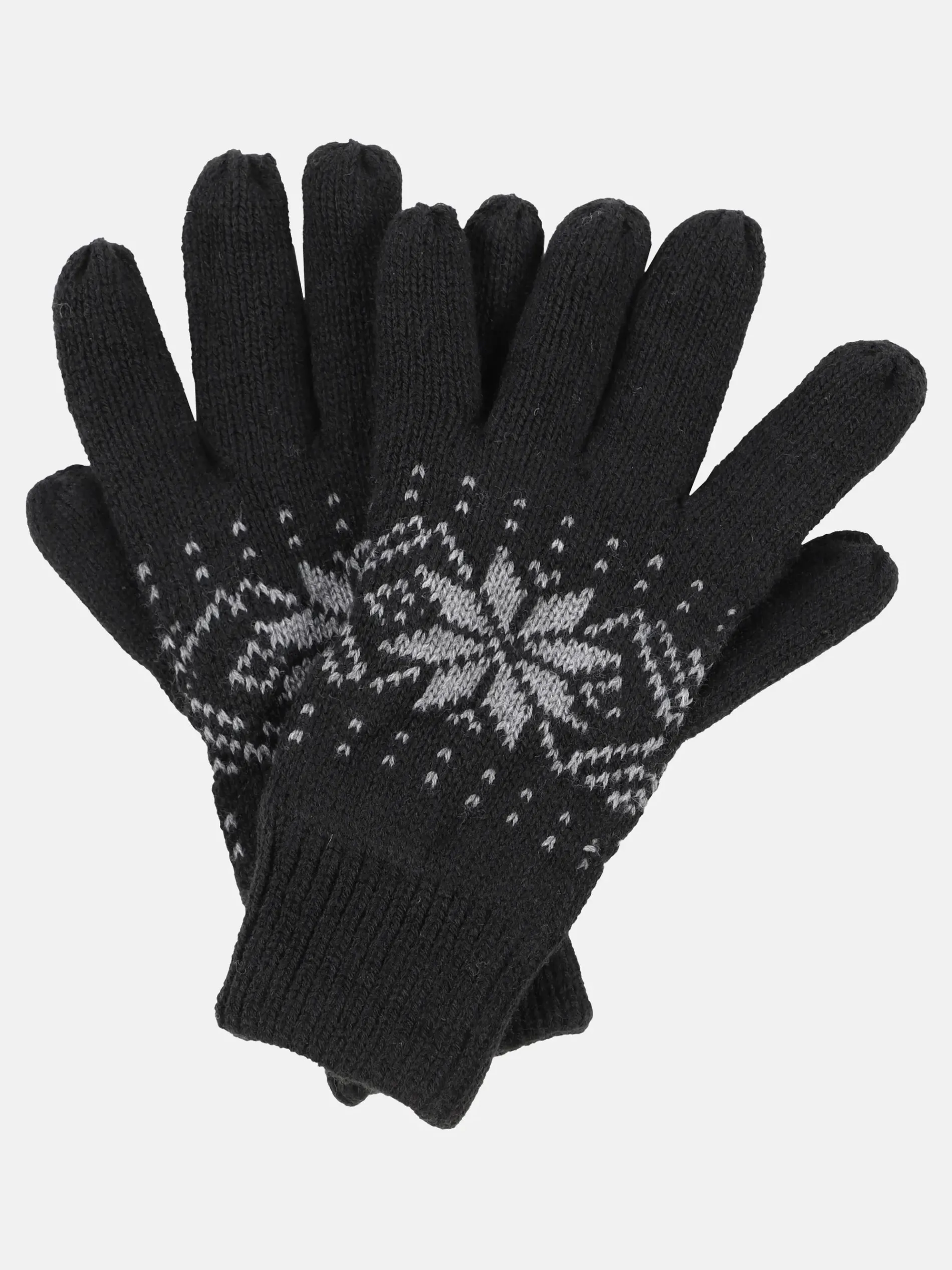 Herren Strickhandschuhe mit Norwegermuster