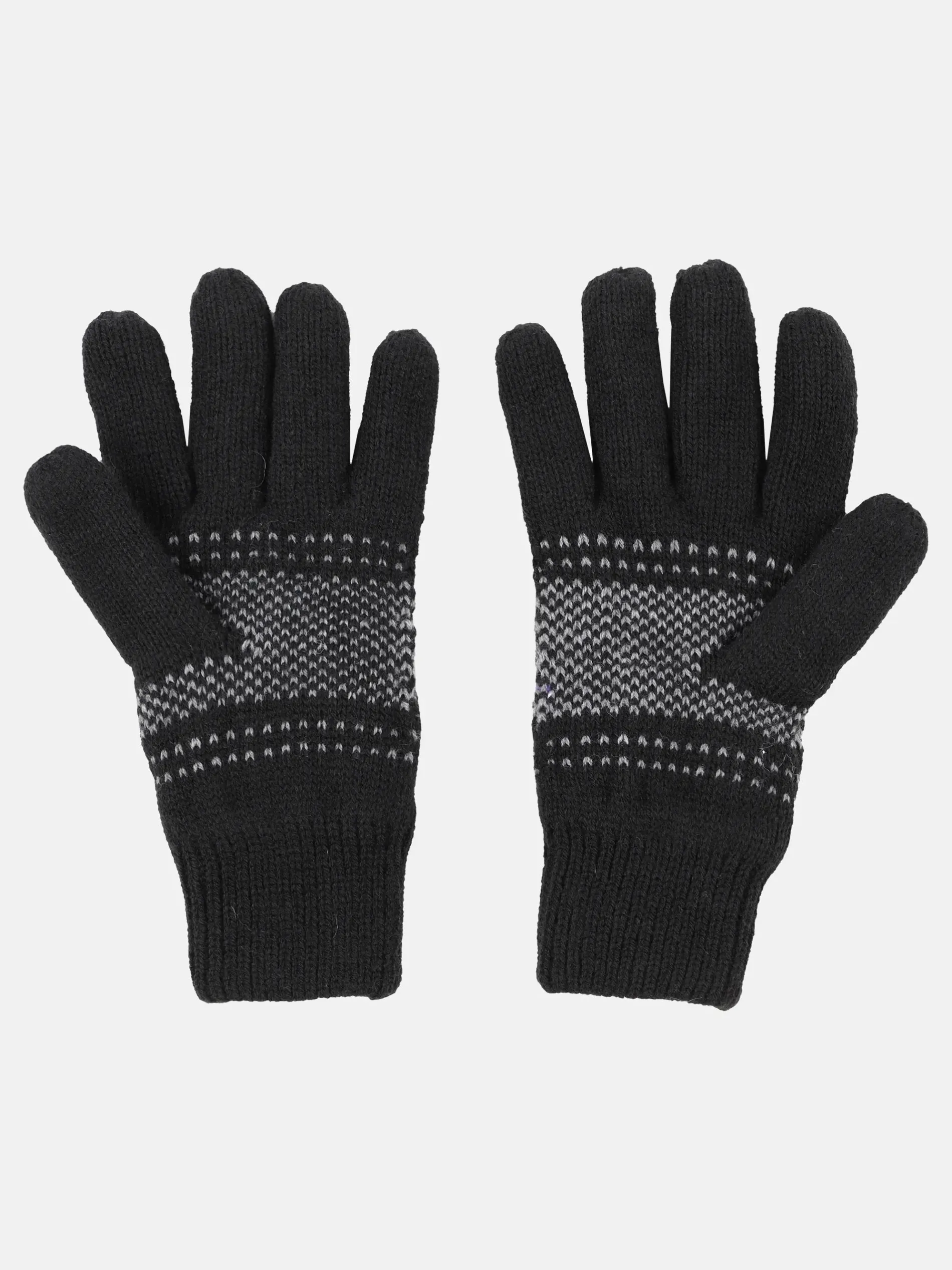 Herren Strickhandschuhe mit Norwegermuster