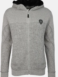 Herren Strickjacke mit Kapuze