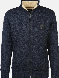 Herren Strickjacke wattiert im Norwegermuster