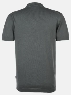 Herren Strickpoloshirt mit kurzem Arm
