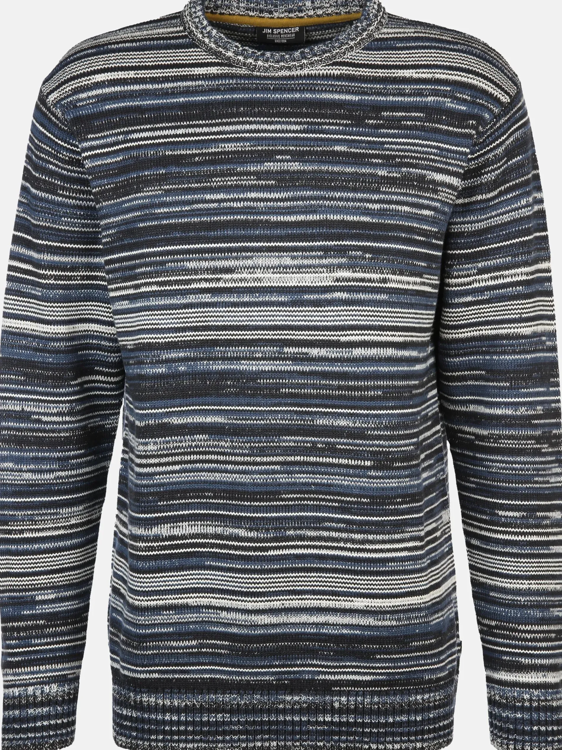 Herren Strickpullover in gestreifter Optik