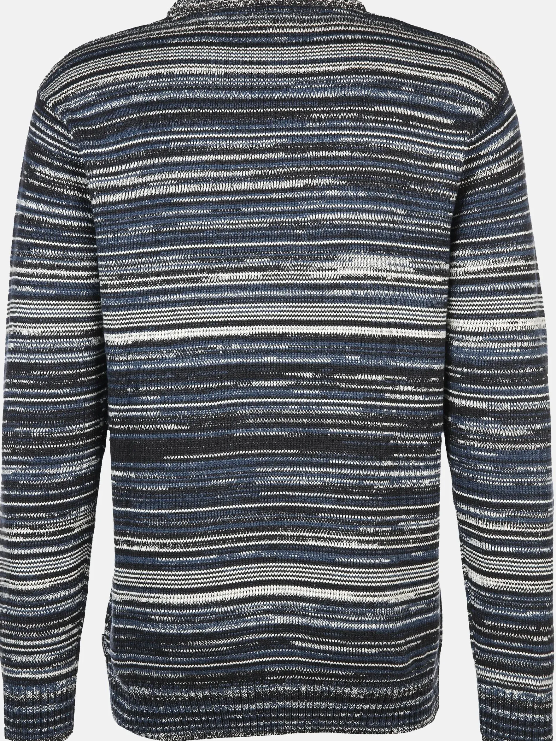 Herren Strickpullover in gestreifter Optik