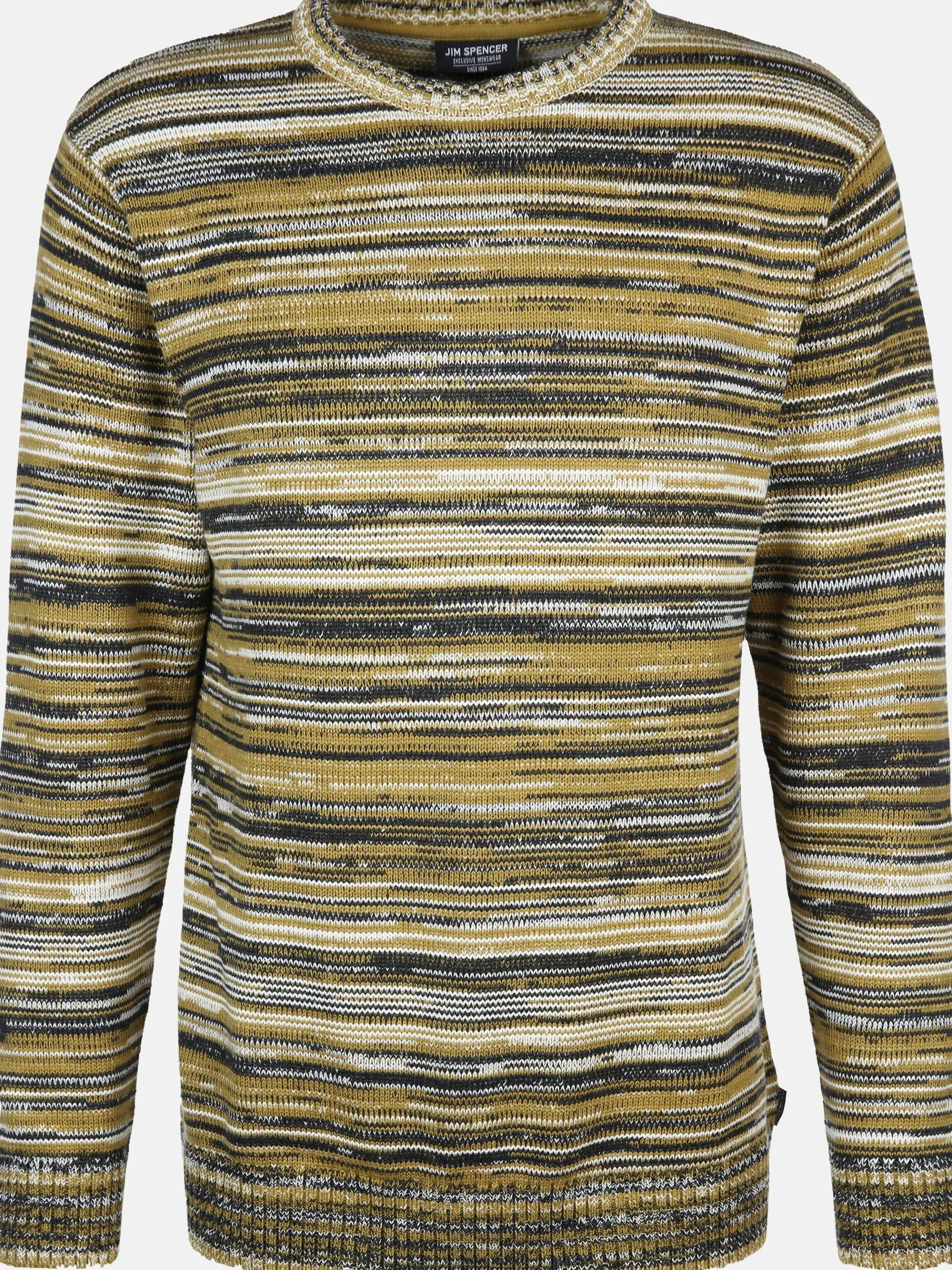 Herren Strickpullover in gestreifter Optik