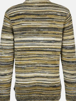 Herren Strickpullover in gestreifter Optik