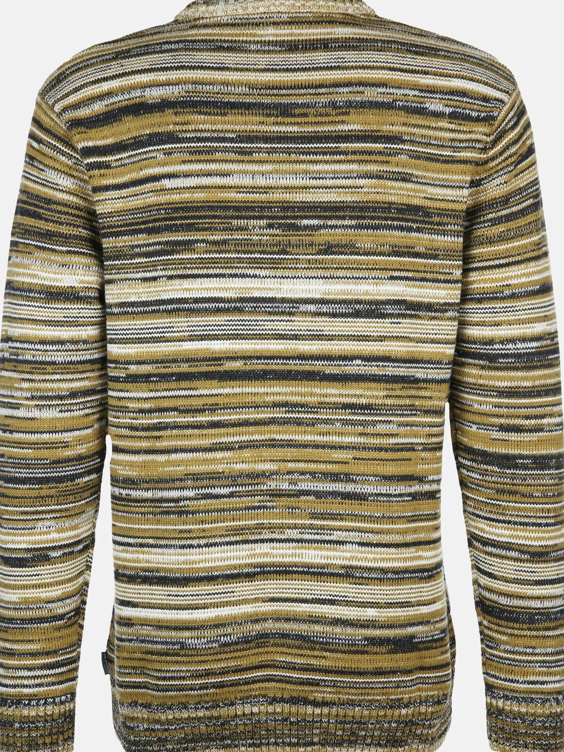 Herren Strickpullover in gestreifter Optik