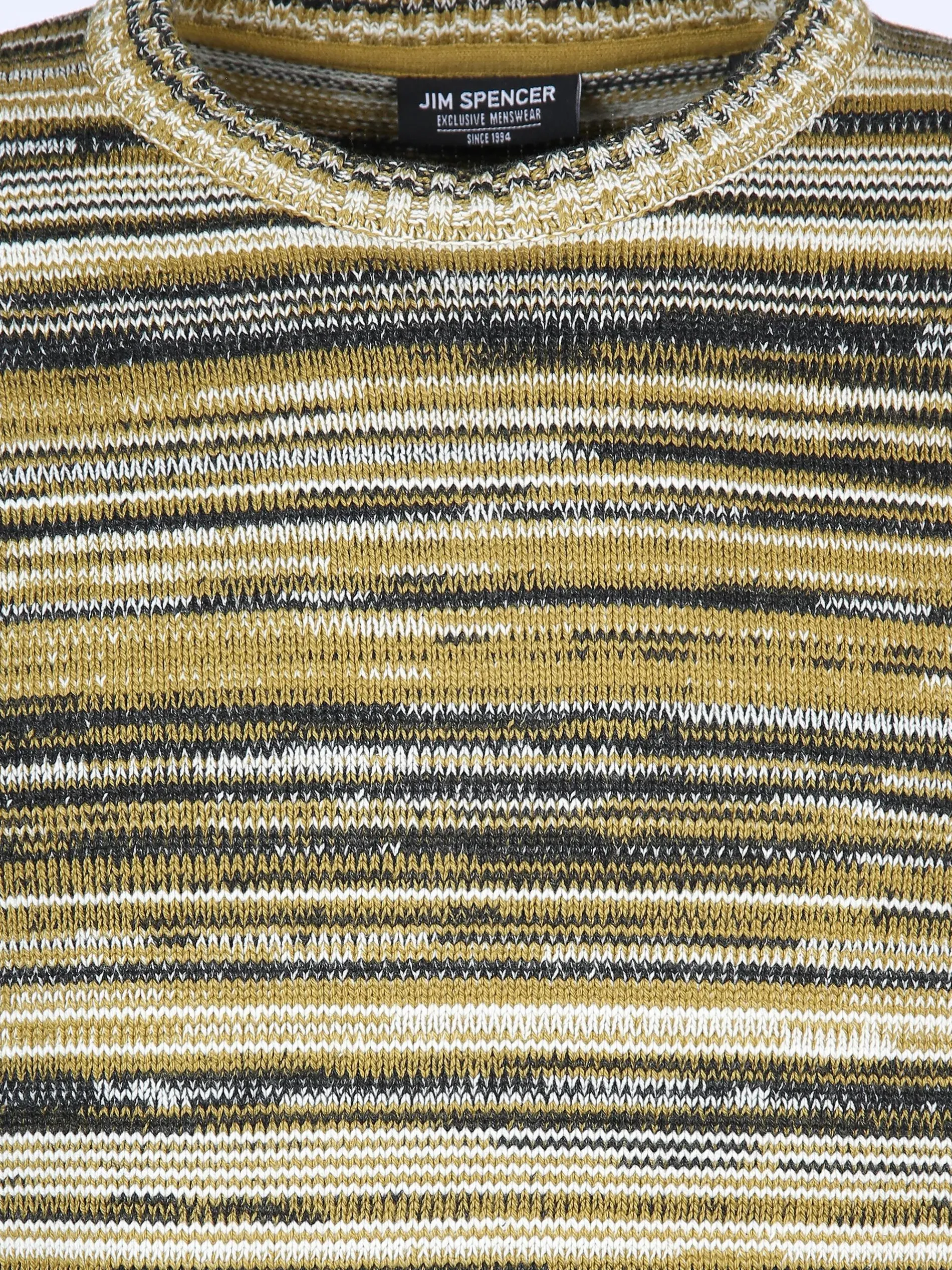 Herren Strickpullover in gestreifter Optik