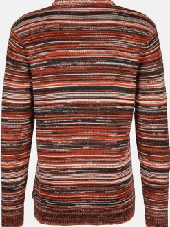 Herren Strickpullover in gestreifter Optik