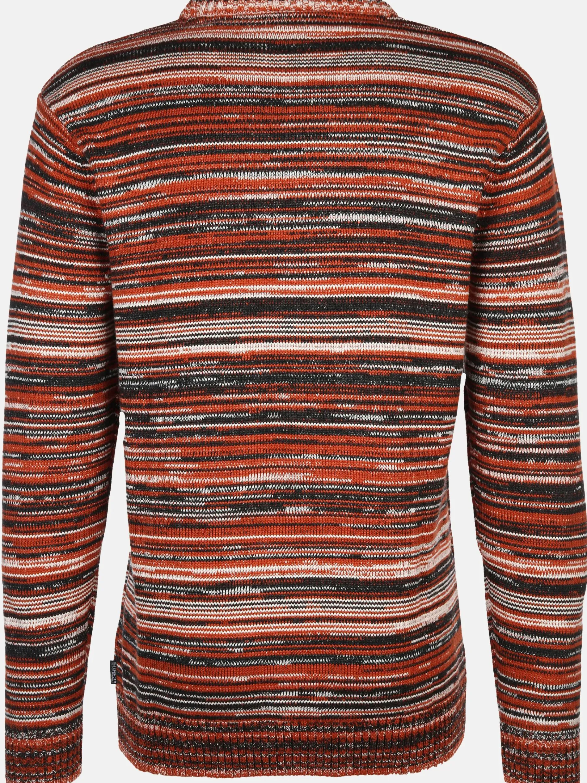 Herren Strickpullover in gestreifter Optik