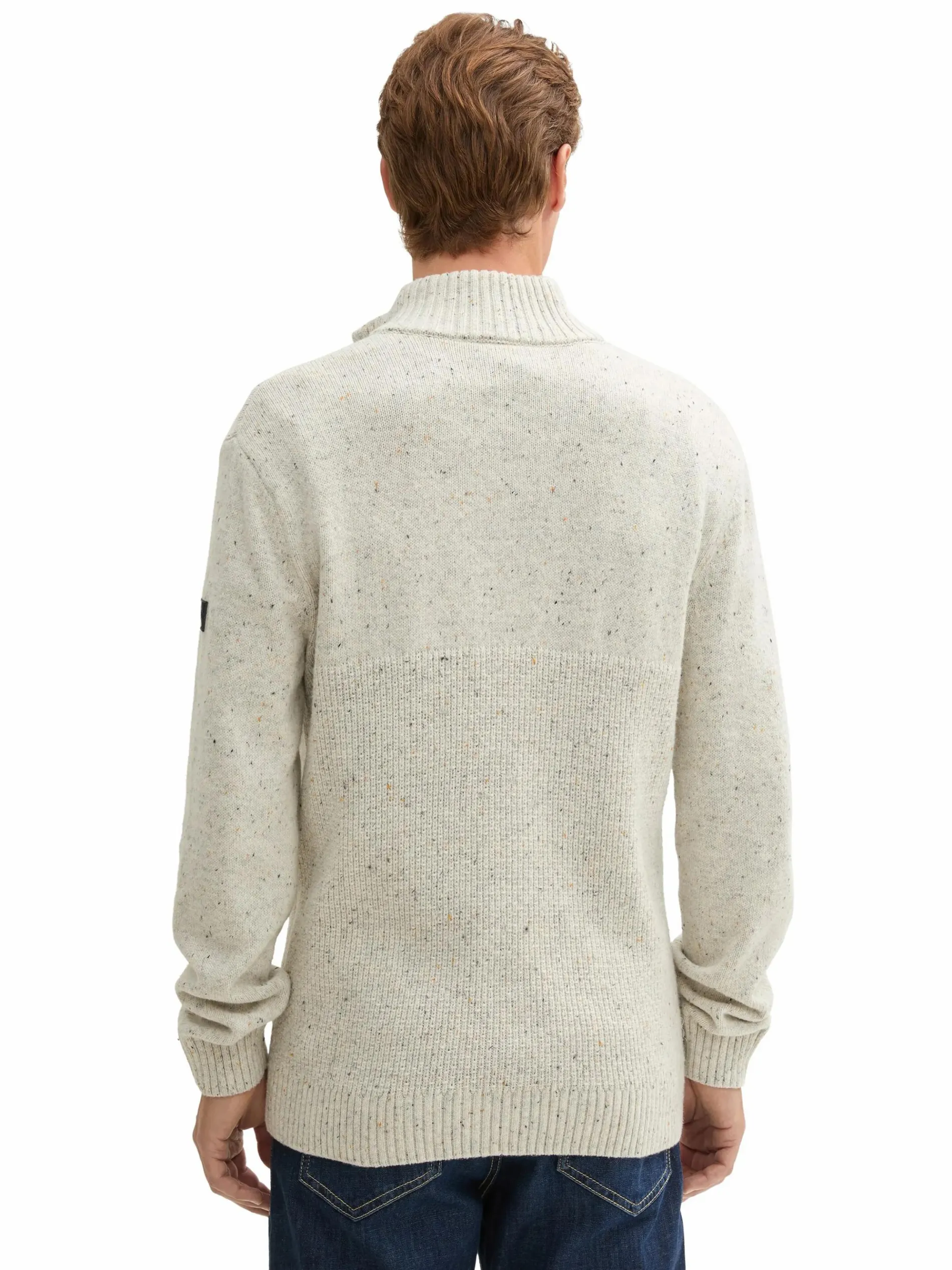 Herren Stricktroyer in melierter Optik