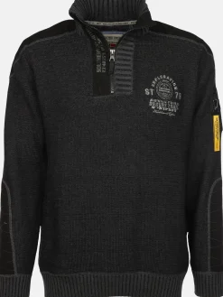 Herren Stricktroyer mit Stickerei