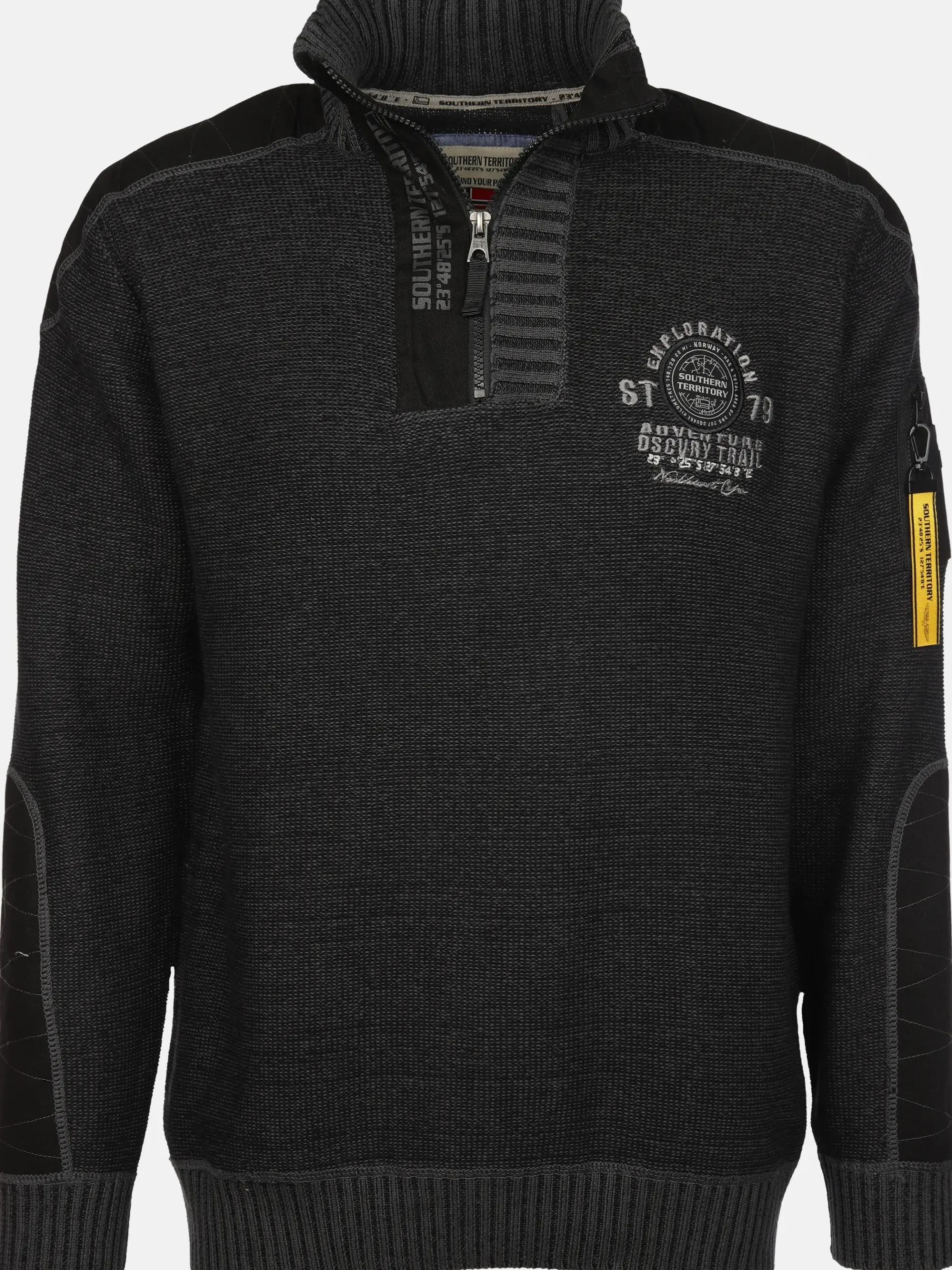 Herren Stricktroyer mit Stickerei