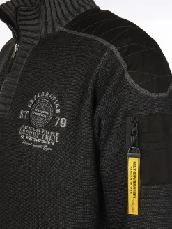 Herren Stricktroyer mit Stickerei