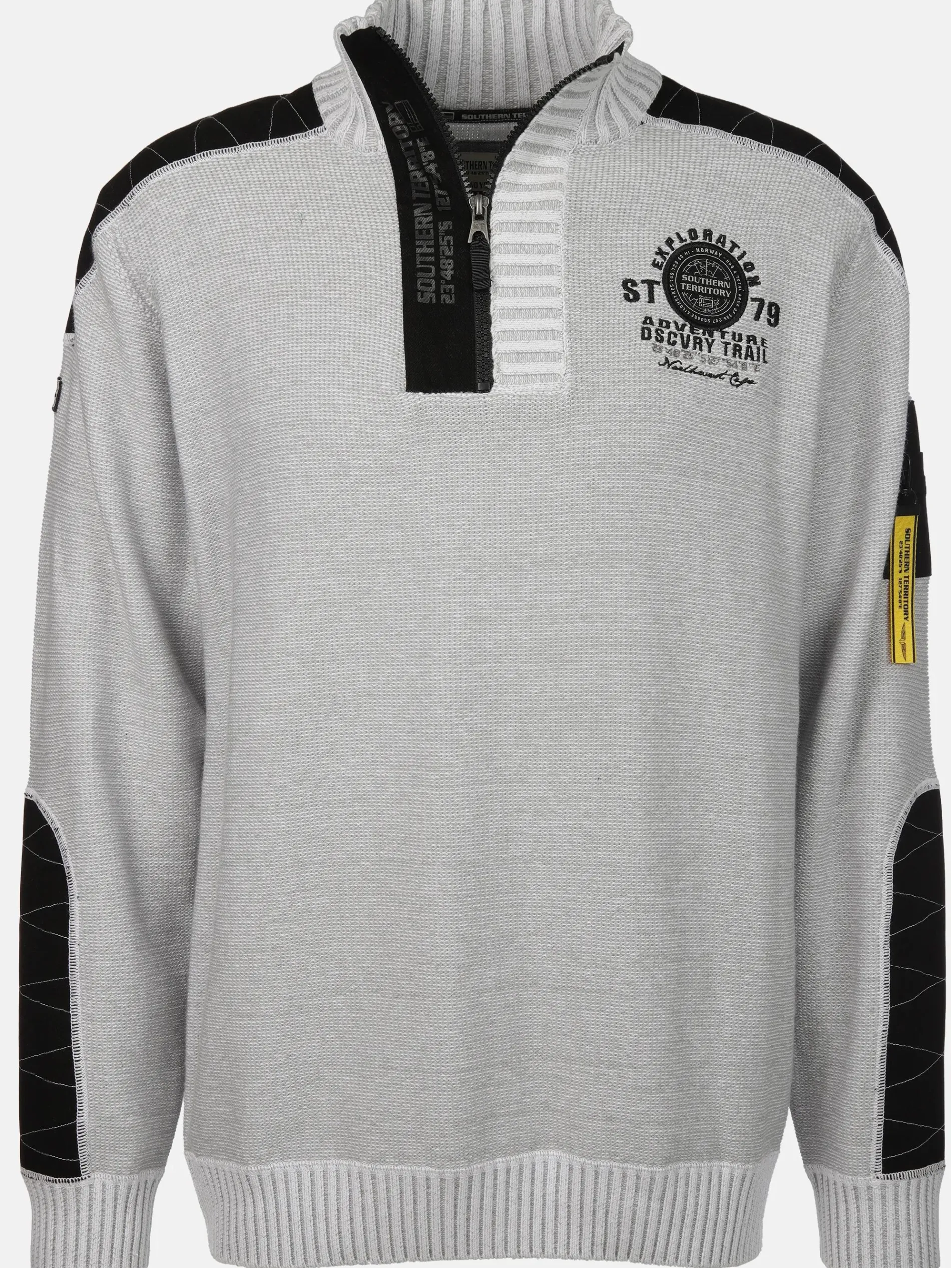 Herren Stricktroyer mit Stickerei