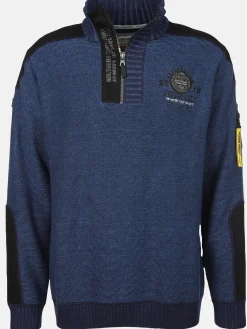 Herren Stricktroyer mit Stickerei