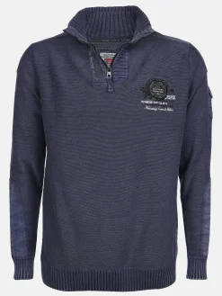 Herren Stricktroyer mit Stickerei-Applikation