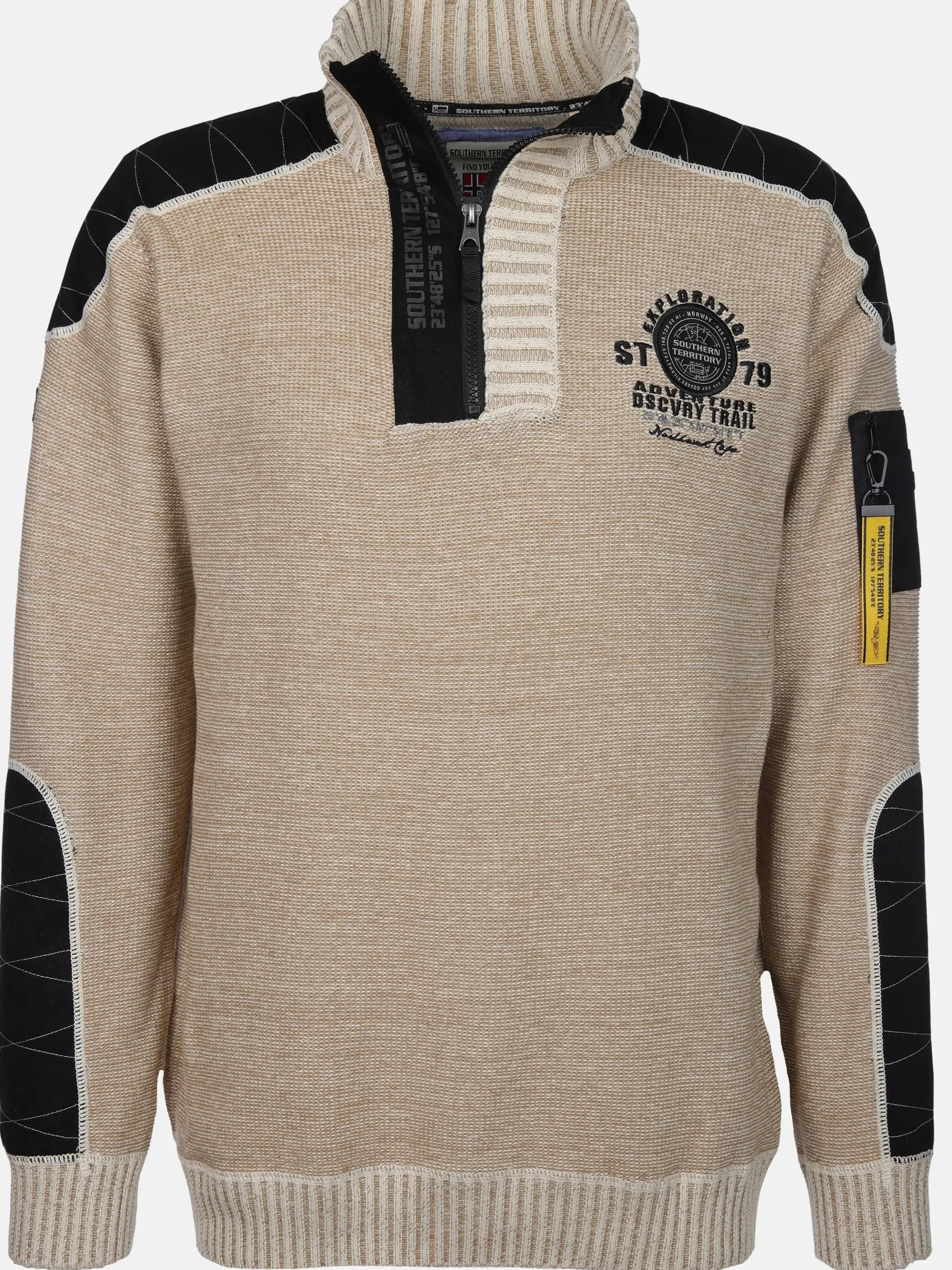 Herren Stricktroyer mit Stickerei