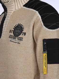 Herren Stricktroyer mit Stickerei