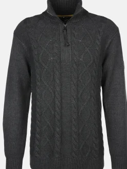 Herren Stricktroyer mit Zopfmuster