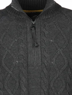 Herren Stricktroyer mit Zopfmuster