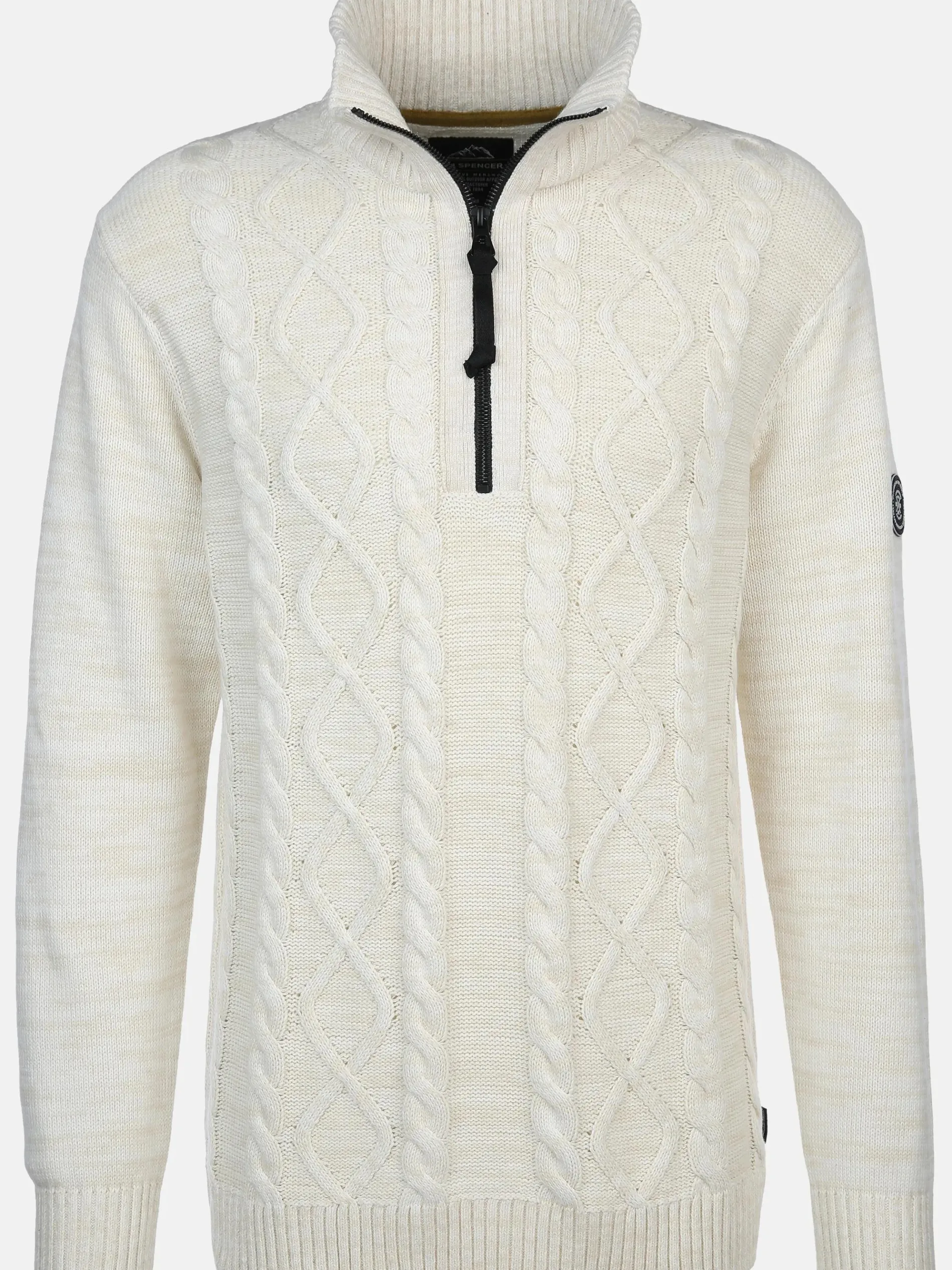 Herren Stricktroyer mit Zopfmuster