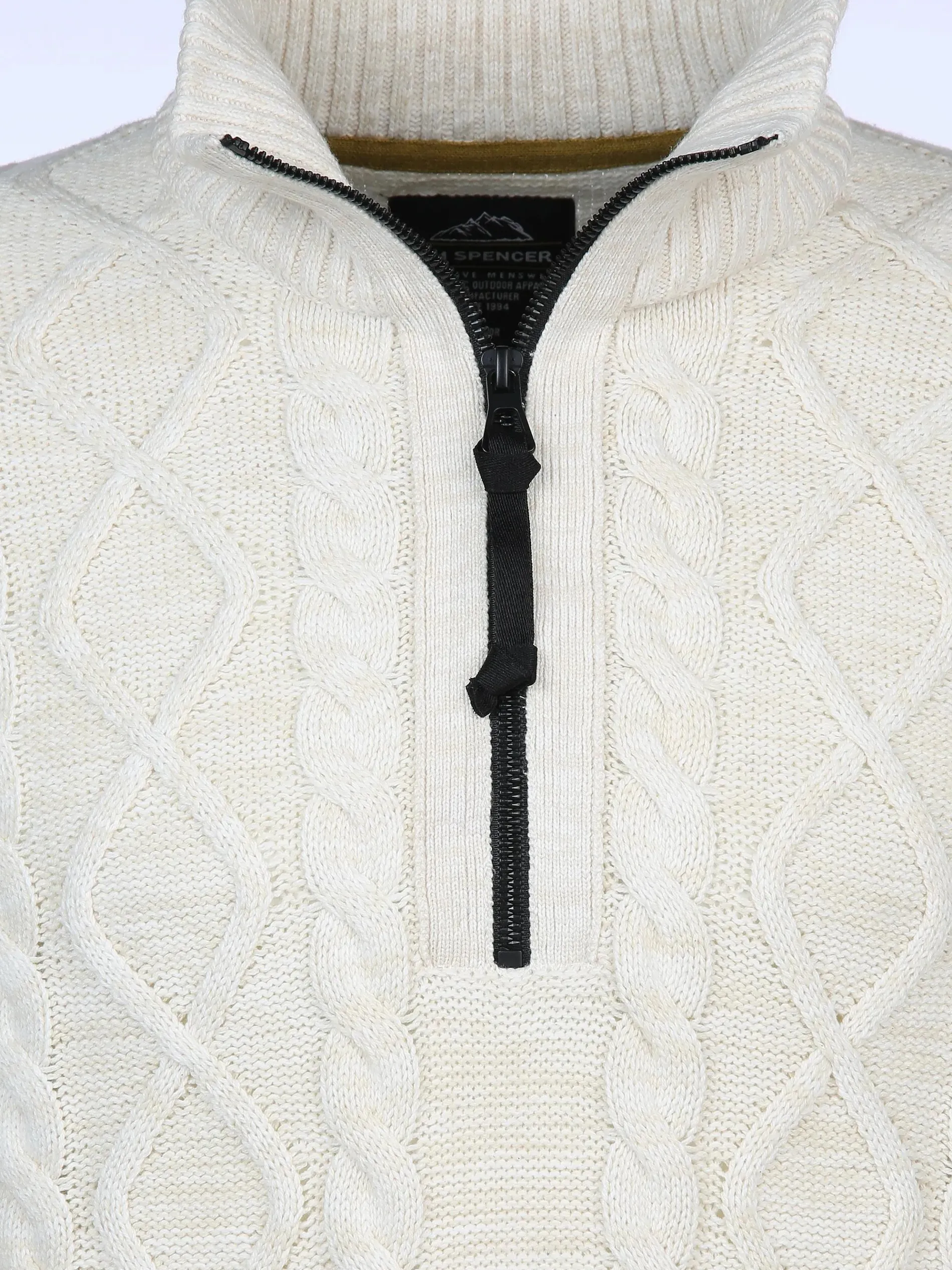 Herren Stricktroyer mit Zopfmuster