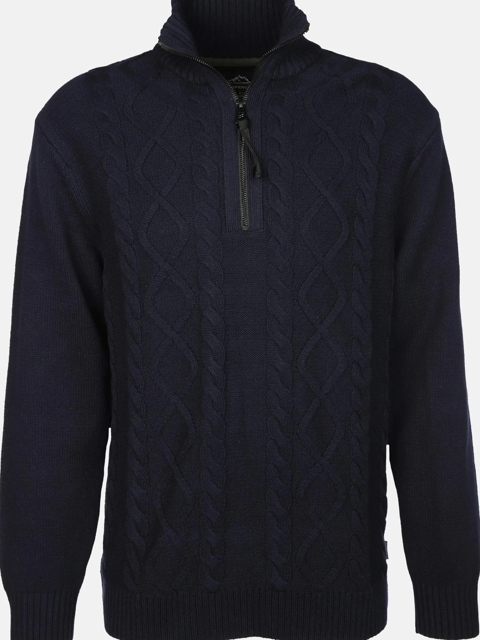 Herren Stricktroyer mit Zopfmuster