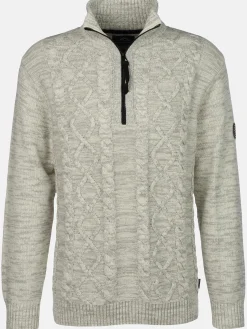 Herren Stricktroyer mit Zopfmuster