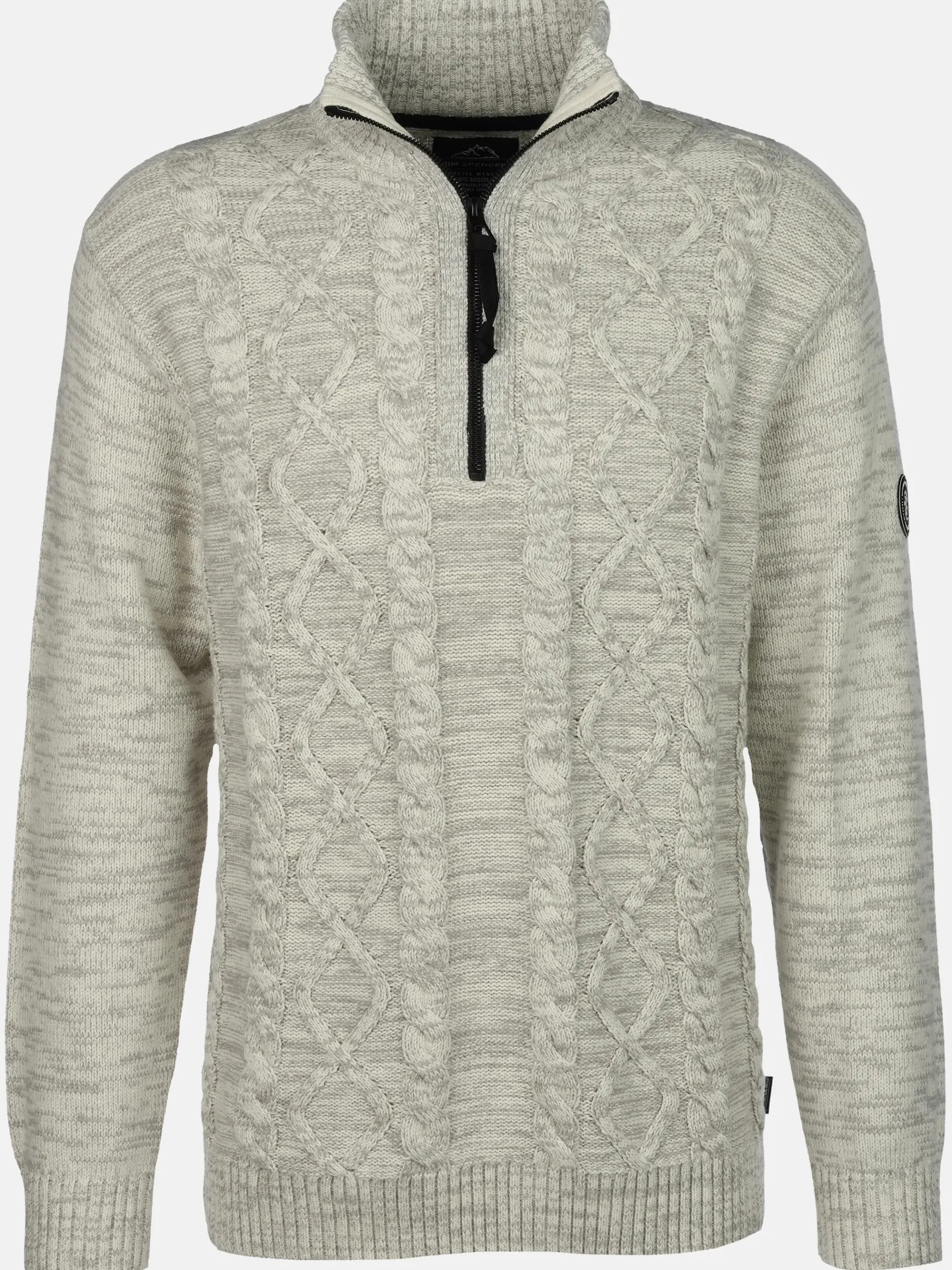 Herren Stricktroyer mit Zopfmuster