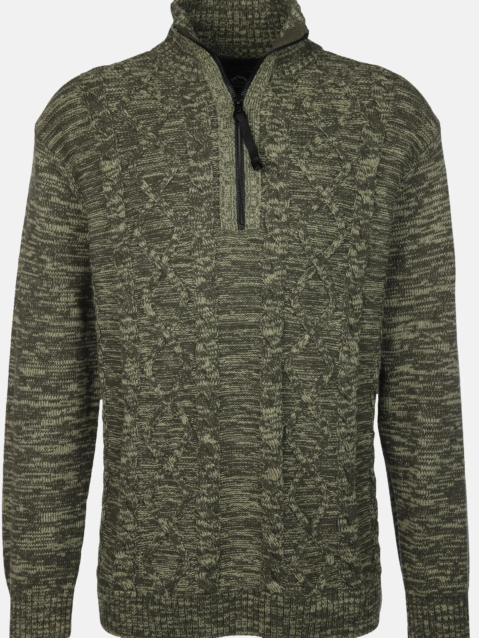 Herren Stricktroyer mit Zopfmuster