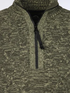 Herren Stricktroyer mit Zopfmuster