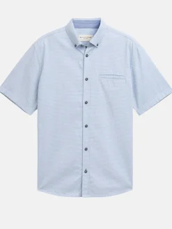 Herren Strukturhemd mit kurzem Arm