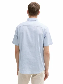 Herren Strukturhemd mit kurzem Arm