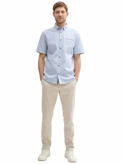 Herren Strukturhemd mit kurzem Arm