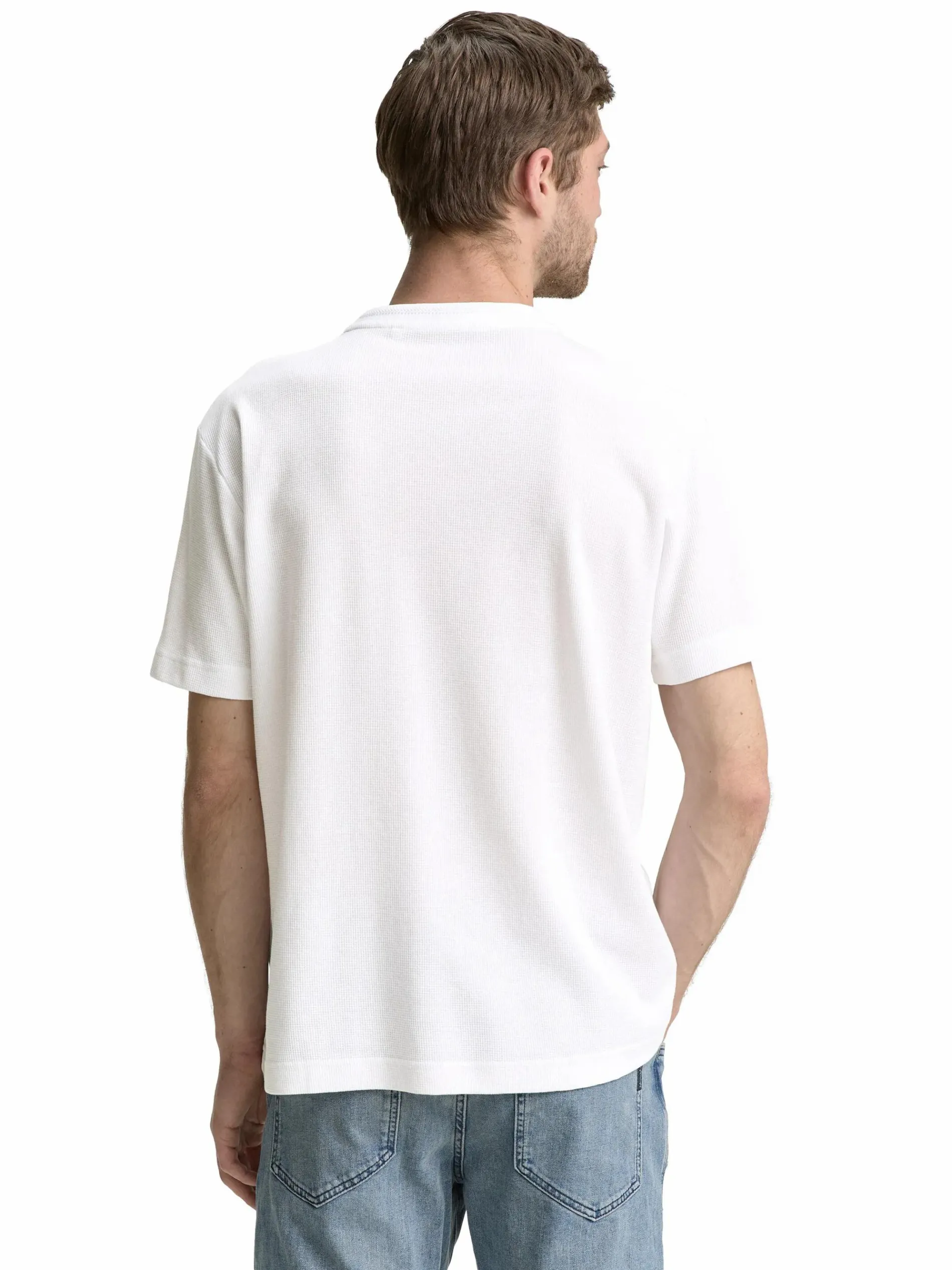 Herren Strukturshirt unifarben