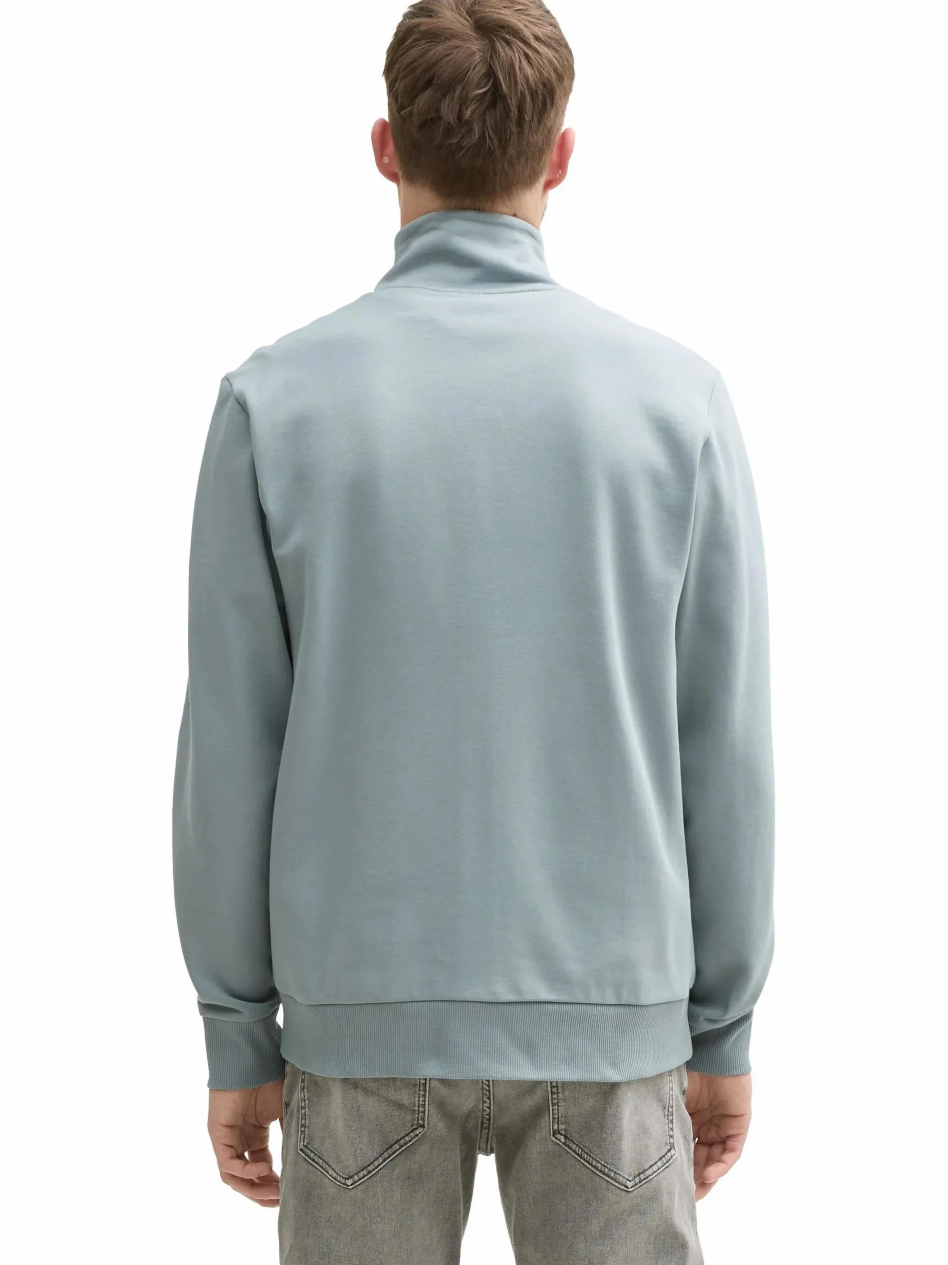 Herren Sweatjacke mit Stehkragen