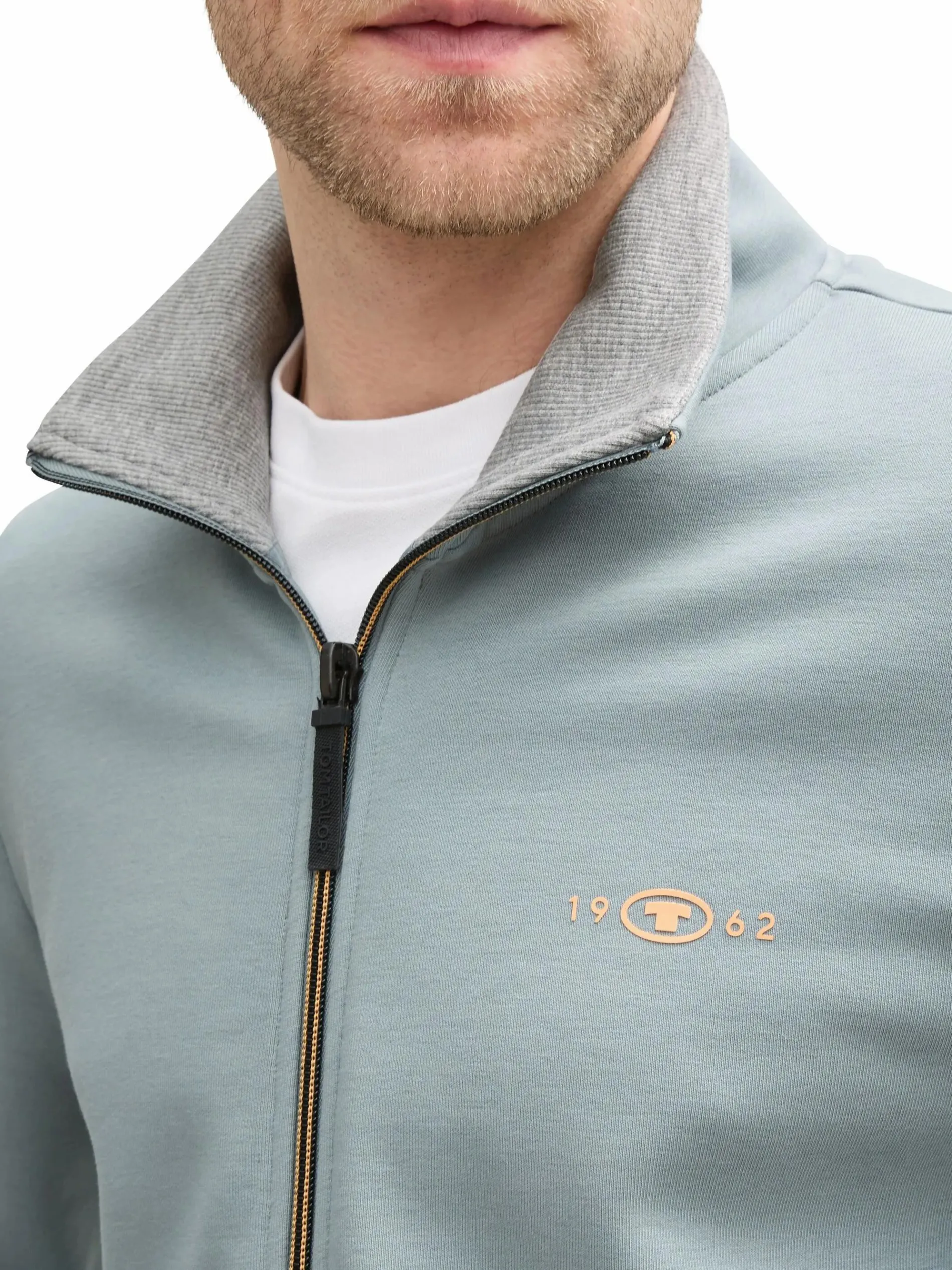 Herren Sweatjacke mit Stehkragen